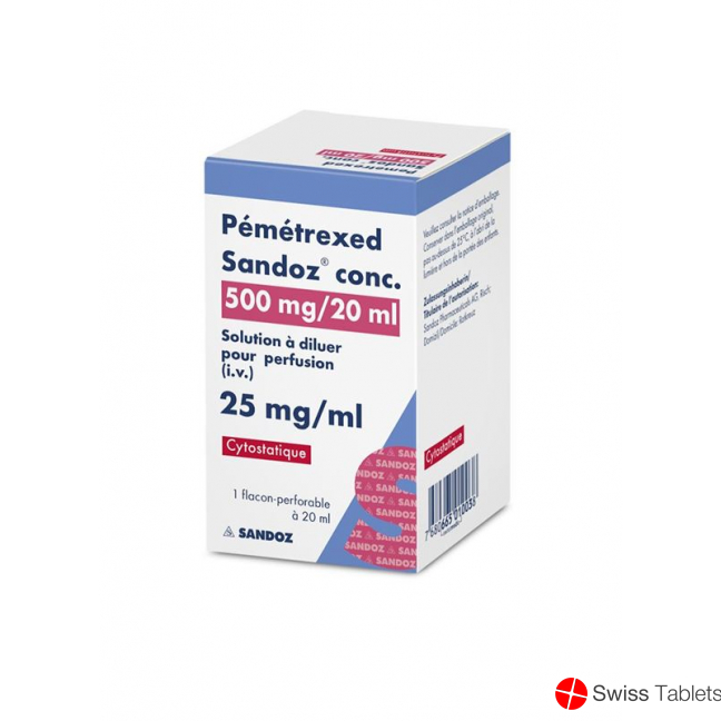 Pemetrexed Sandoz Conc. Infusionskonzentrat 500mg/20ml Ampullen buy online