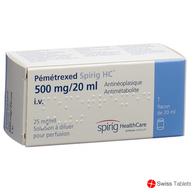 Pemetrexed Spirig HC Infusionskonzentrat 500mg/20ml Durchstechflasche buy online