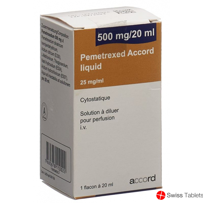 Pemetrexed Accord Liquid 500mg/20ml Durchstechflasche buy online