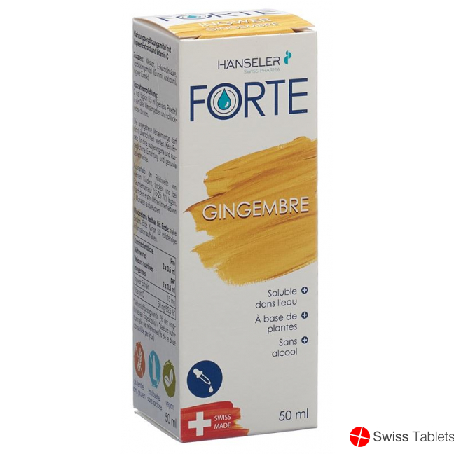 Hänseler Forte Ginger bottle with pipette 50ml buy online