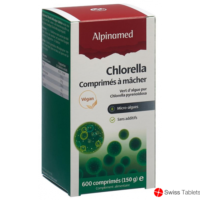 Alpinamed Chlorella Tablets 250mg Tin 600 pieces buy online
