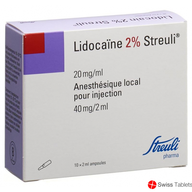 Lidocain Streuli 2% O Kons 10 Ampullen 2ml buy online