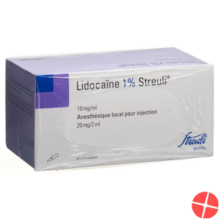 Lidocain Streuli 1% O Kons 50 Ampullen 2ml