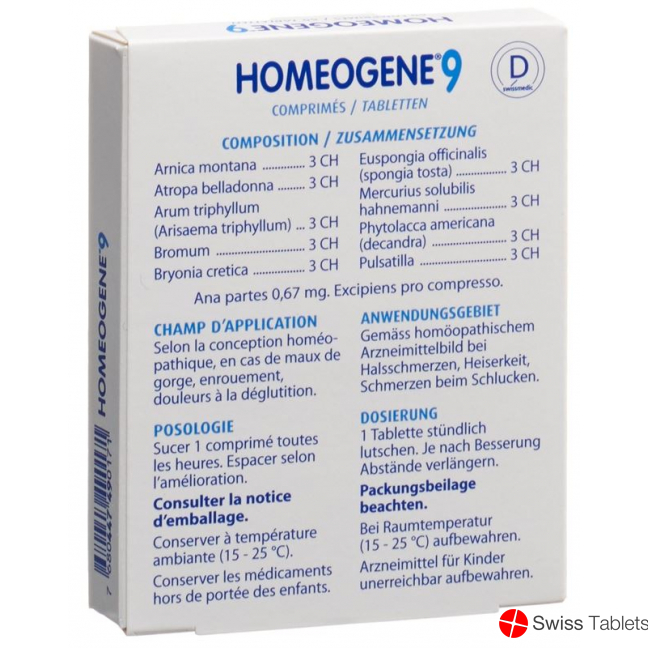 Homeogene Boiron No 9 Tabletten 60 Stück buy online