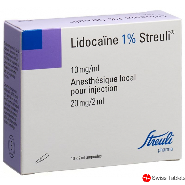 Lidocain Streuli 1% O Kons 10 Ampullen 2ml buy online