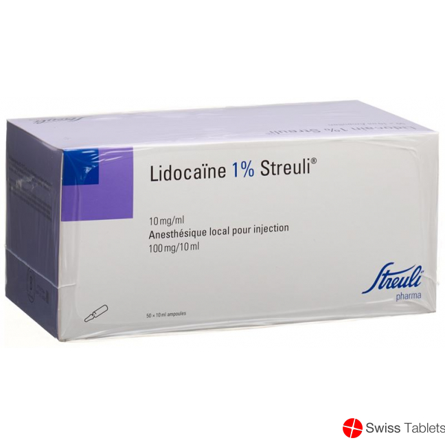 Lidocain Streuli 1% O Kons 50 Ampullen 10ml buy online