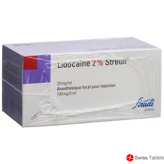 Lidocain Streuli 2% O Kons 50 Ampullen 5ml buy online