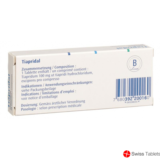 Tiapridal Tabletten 100mg 20 Stück buy online