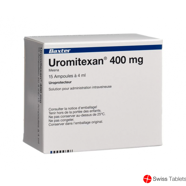 Uromitexan Injektionslösung 400mg/4ml 15 Ampullen 4ml buy online
