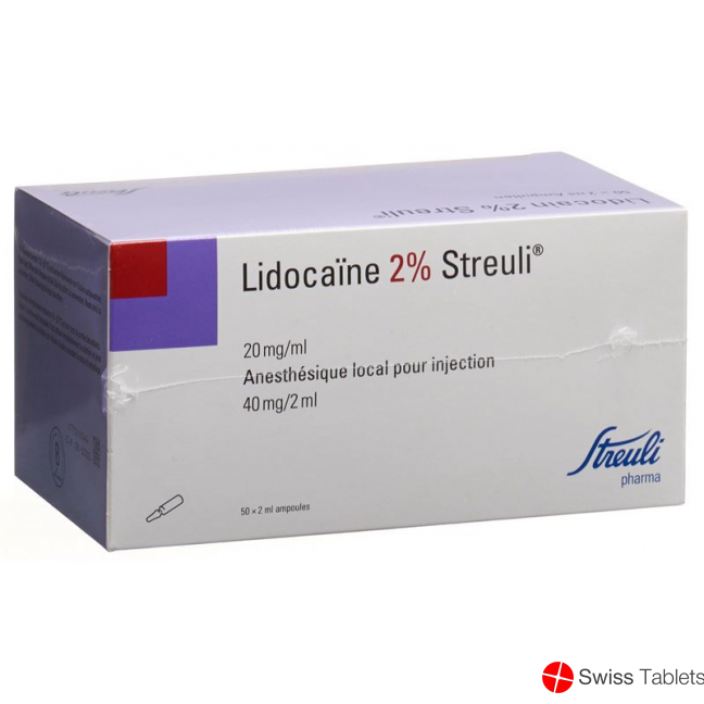 Lidocain Streuli 2% O Kons 50 Ampullen 2ml buy online