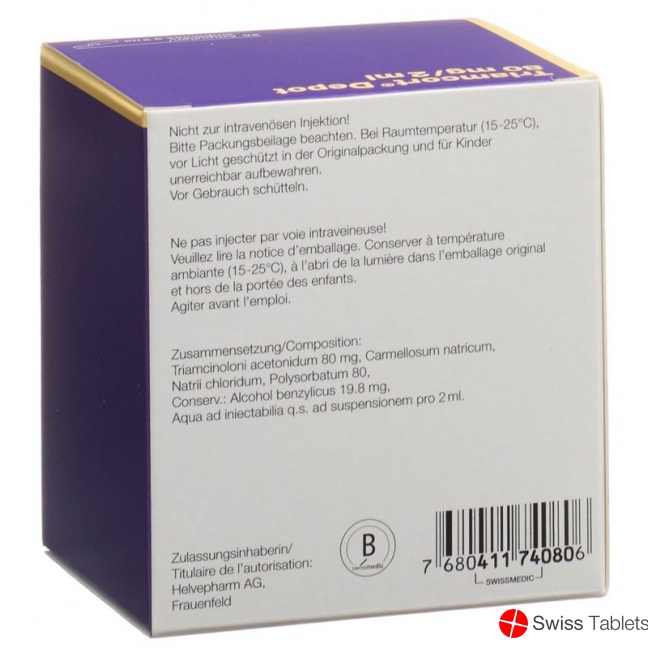 Triamcort Depot Kristallsuspension 80mg 25 Ampullen 2ml buy online