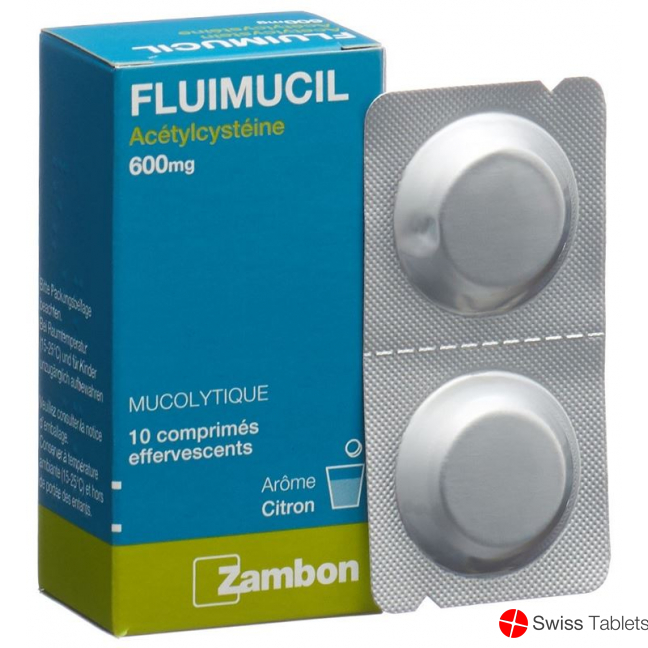 Fluimucil 600mg 10 Brausetabletten buy online