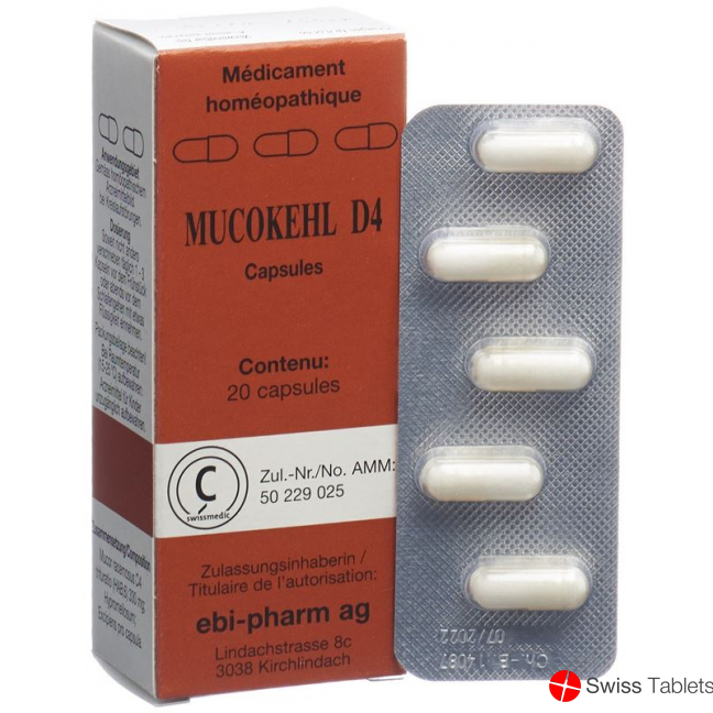 Mucokehl Kapseln D 4 20 Stück buy online