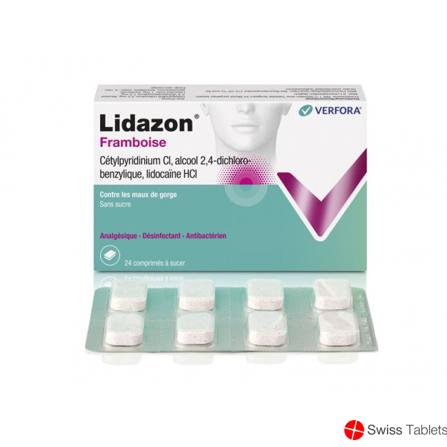 Lidazon Himbeer 24 Lutschtabletten buy online