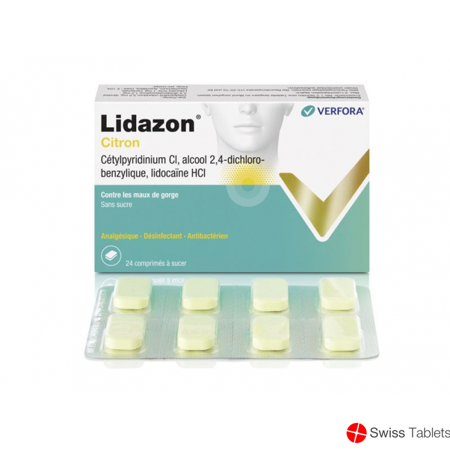 Lidazon Zitrone 24 Lutschtabletten buy online