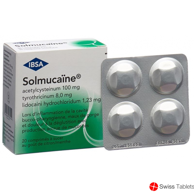 Solmucaine 100mg 20 Lutschtabletten buy online