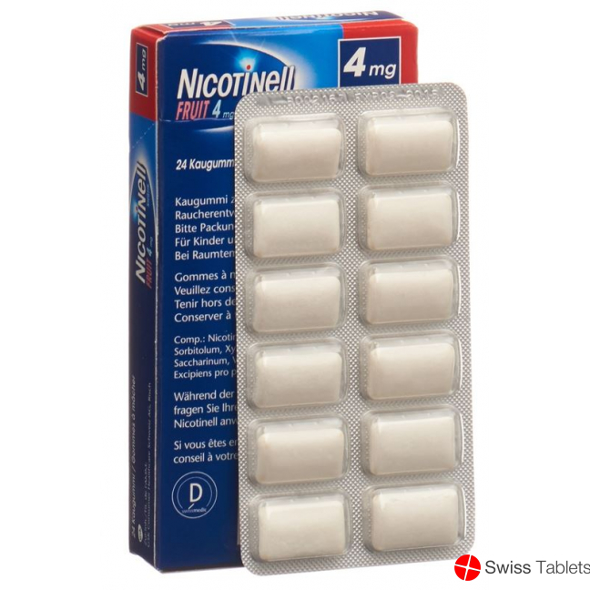 Nicotinell Fruit 4mg 24 Kaugummi buy online