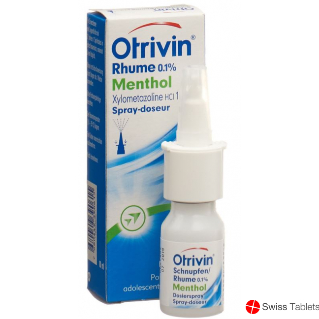 Otrivin Schnupfen Dosierspray 0.1% mit Menthol 10ml buy online