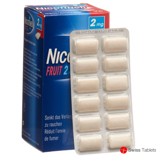 Nicotinell Fruit 2mg 96 Kaugummi buy online