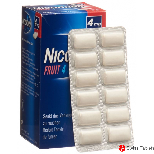 Nicotinell Fruit 4mg 96 Kaugummi buy online