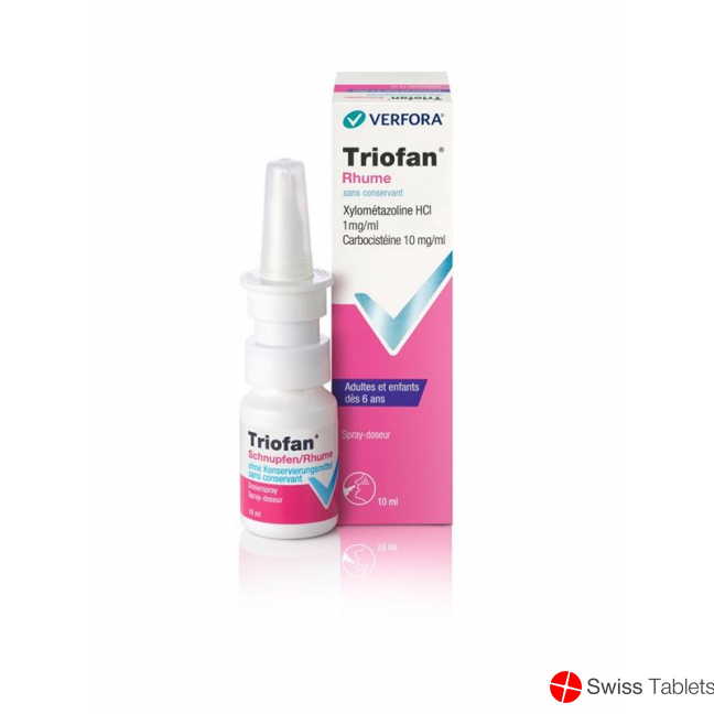 Triofan Schnupfen ohne Konservierungsmittel Spray Erwachsene/Kind 10ml buy online