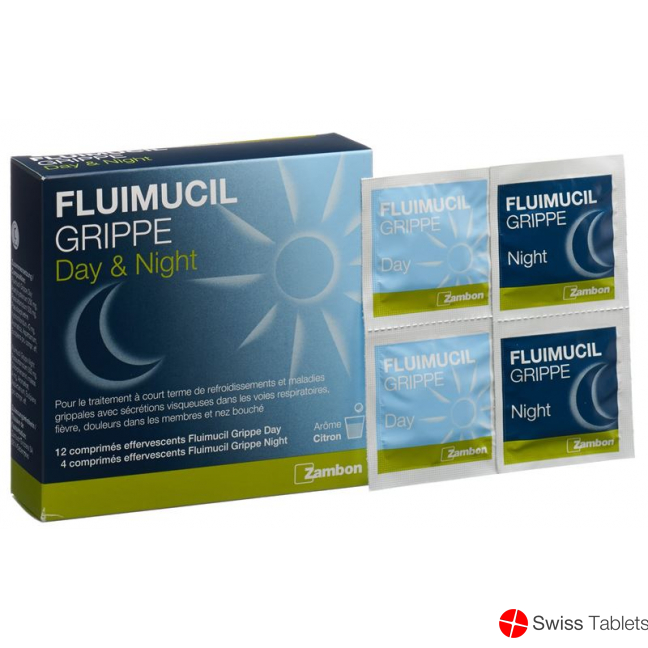 Fluimucil Grippe Day Night 16 Brausetabletten buy online