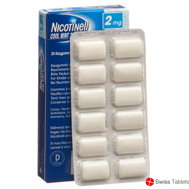 Nicotinell Cool Mint 2mg 24 Kaugummi buy online