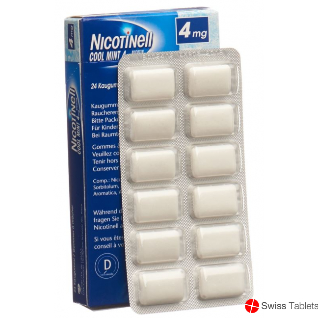 Nicotinell Cool Mint 4mg 24 Kaugummi buy online