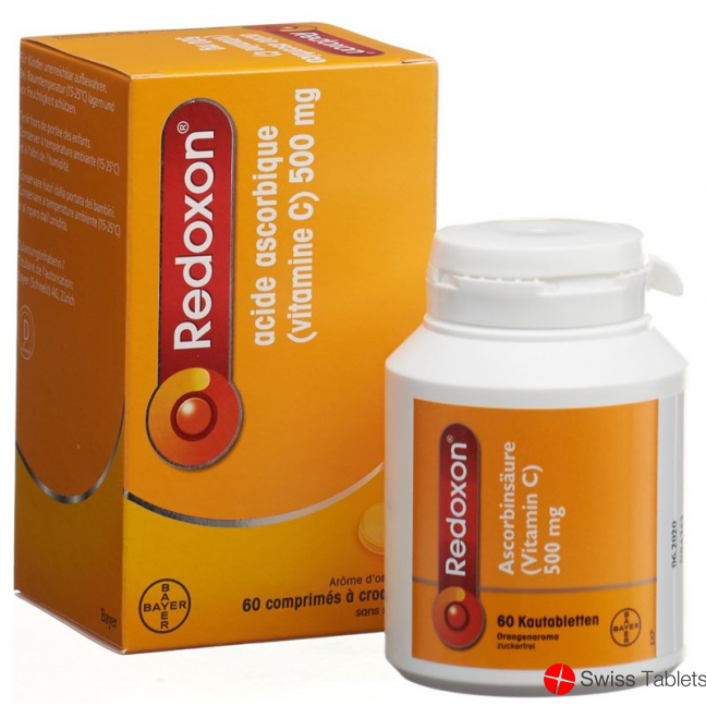 Redoxon Kautabl 500 mg orange flavor sugarless 60 pcs