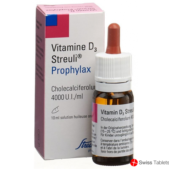Vitamin D3 Streuli 4000 IU / ml oral solution 10 ml Prophylax