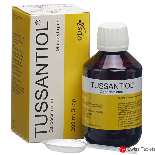 Tussantiol Sirup 750mg/15ml (neu) Flasche 200ml buy online
