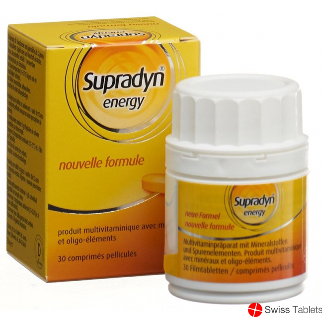 Supradyn Pro Energy-Complex Film-coated tablets Box of 30 buy online