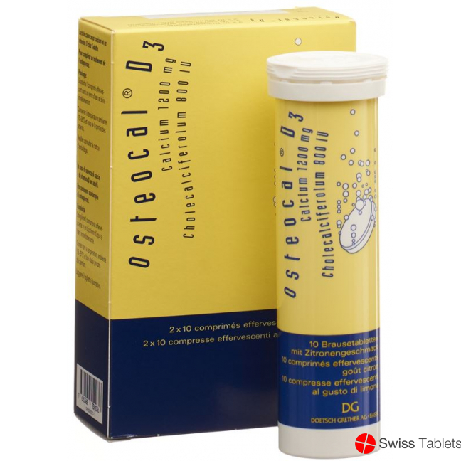 Osteocal D3 Brausetabletten 1200/800 20 Stück buy online