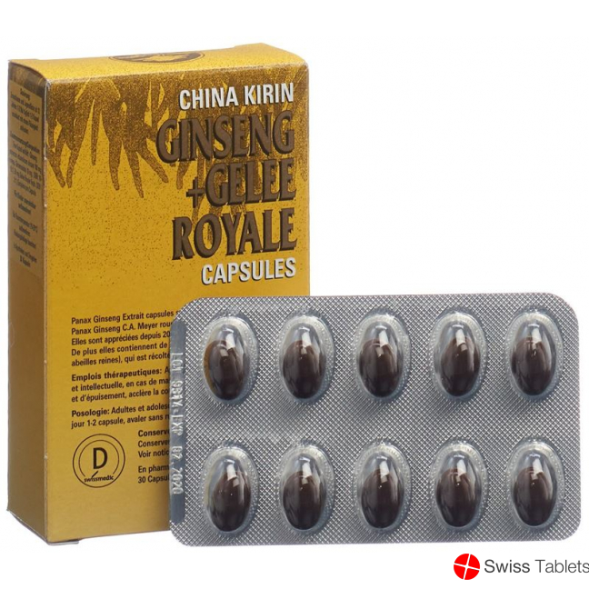 China Kirin Ginseng + Gelee Royale Kapseln 30 Stück buy online