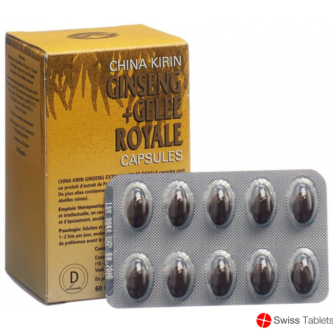 China Kirin Ginseng + Gelee Royale Kapseln 60 Stück buy online