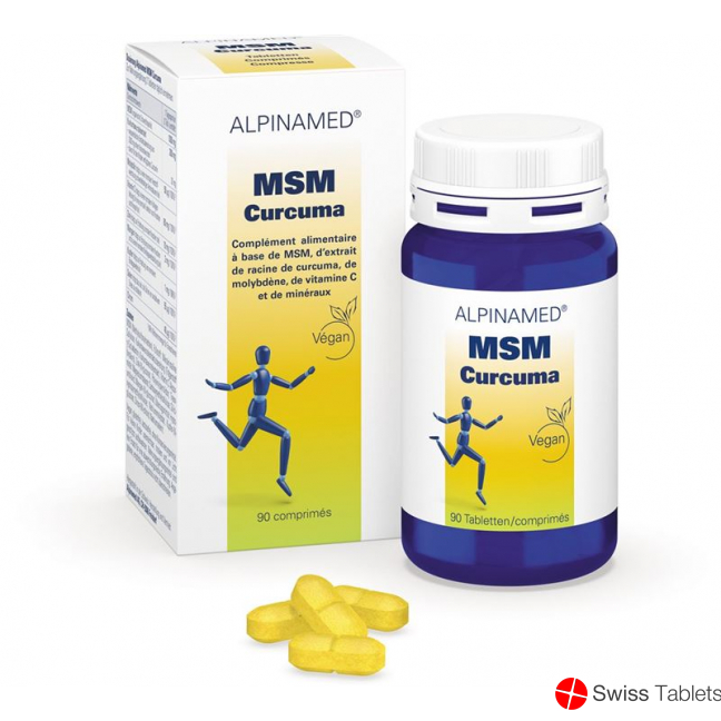 Alpinamed MSM Curcuma Tablets tin 90 pieces buy online