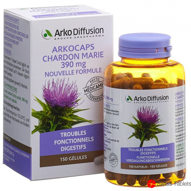 Arkocaps Mariendistel Kapseln 390mg Neue For 150 Stück buy online