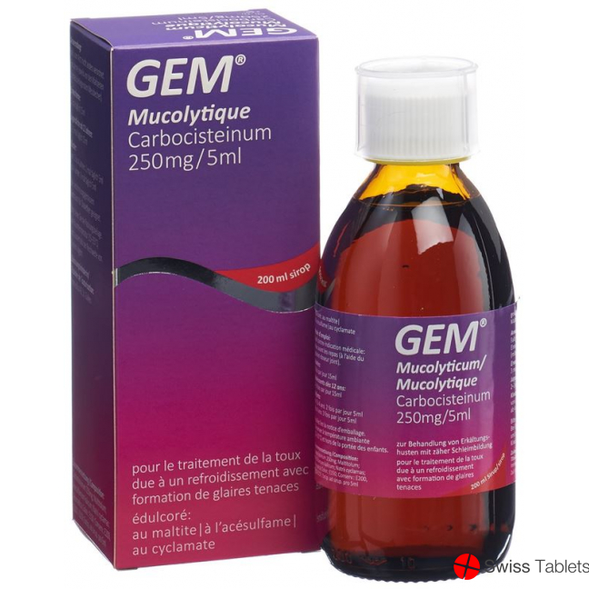 Gem Mucolyticum Sirup Flasche 200ml buy online