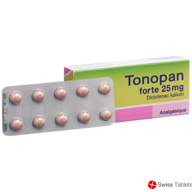 Tonopan Forte Dragees 25mg 10 Stück buy online