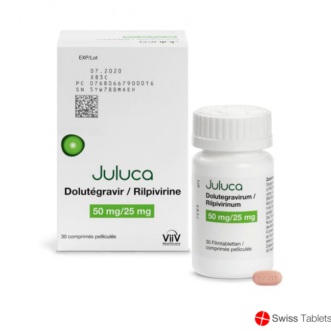Juluca Filmtabletten 50/25mg Dose 30 Stück buy online