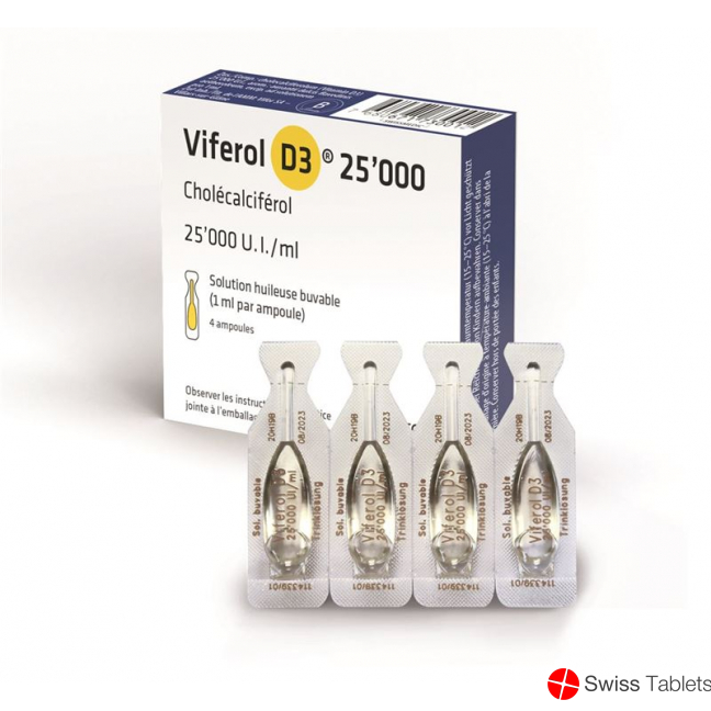 Viferol D3 Lösung 25000 Ie/ml Ampullen 4 Stück buy online