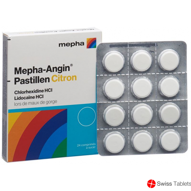 Mepha-angin Pastillen Citron 24 Stück buy online