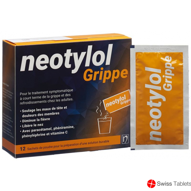Neotylol Grippe Pulver Beutel 12 Stück buy online