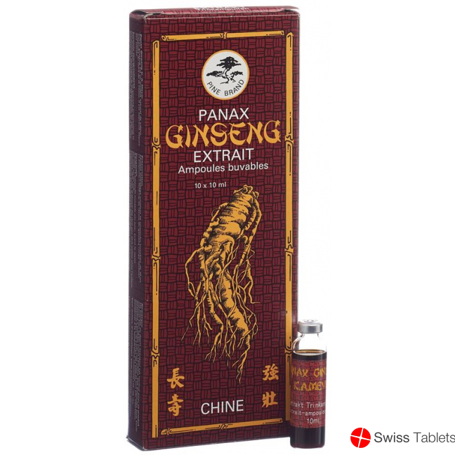 Panax Ginseng Lösung Trinkampullen 10 Stück buy online
