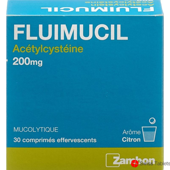Fluimucil Brausetabletten 200mg Erwachsene Citron 30 Stück buy online