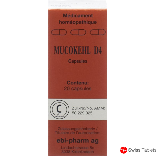 Mucokehl Kapseln D 4 20 Stück buy online