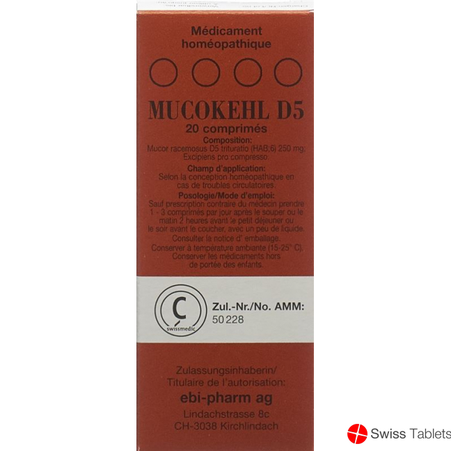 Mucokehl Tabletten D 5 20 Stück buy online