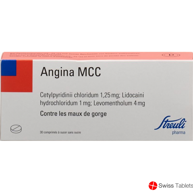Angina Mcc Streuli Lutschtabletten 30 Stück buy online