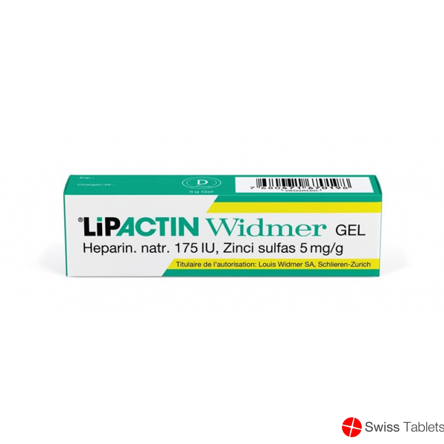 Lipactin Widmer Gel 5g buy online