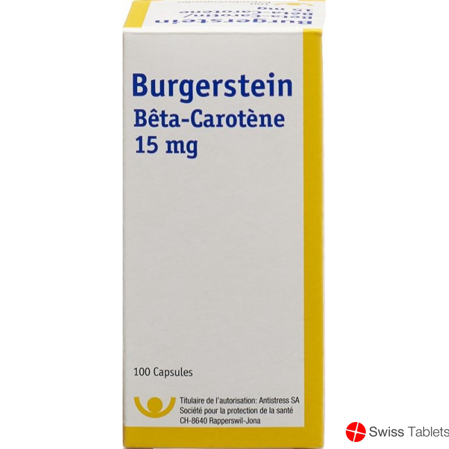 Burgerstein Beta Carotin Kapseln 15mg 100 Stück buy online
